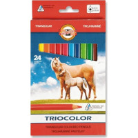 KOH-I-NOOR Trojhranné pastelky 3144 Triocolor 24 ks