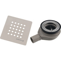 Polysan TRENECA vaničkový sifón, priemer otvoru 90mm, DN40, krytka béžová mat 84999.81