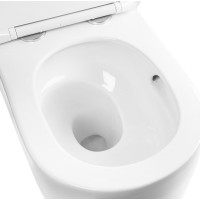 Závesné WC Rea EDDY TURBO TORNADO RIMLESS - biele