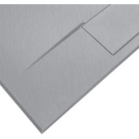 Sprchová SMC vanička REA BAZALT GREY 90x90 cm - imitácia kameňa - šedá