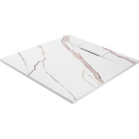 Sprchová SMC vanička REA Bazalt CARRARA WHITE 90x90 cm - imitácia kameňa - biela