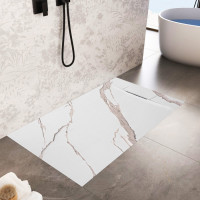 Sprchová SMC vanička REA Bazalt CARRARA WHITE 90x120 cm - imitácia kameňa - biela