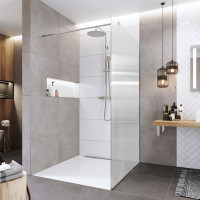 Sprchová zástena walk-in NOVEA - chróm / sklo Line