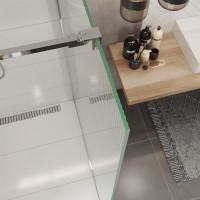 Sprchová zástena walk-in NOVEA - chróm / sklo Line