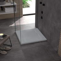 Sprchová SMC vanička REA BAZALT GREY 90x90 cm - imitácia kameňa - šedá