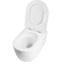 Závesné WC Rea EDDY TURBO TORNADO RIMLESS - biele