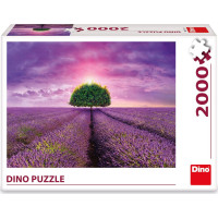 DINO Puzzle Levanduľové pole 2000 dielikov