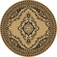 Kusový koberec TEHERAN T-102 beige kruh