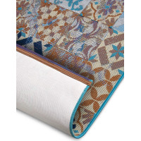 Behúň Cappuccino 105880 Mosaik Blue Multicolored