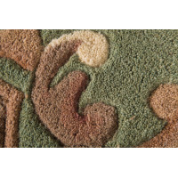 Ručne všívaný behúň Lotus premium Green