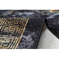 Kusový koberec Miro 51278.809 Marble black/gold
