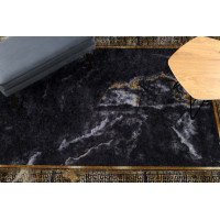 Kusový koberec Miro 51278.809 Marble black/gold