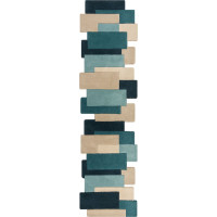 Behúň Abstract Collage Teal
