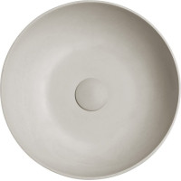 Sapho FORMIGO betónové umývadlo na dosku, Ø 39cm, piesková FG314