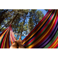 Hojdacia sieť pre dvoch 230x140 cm - rainbow