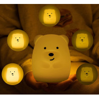 Nočná LED lampička s diaľkovým ovládačom MACKO