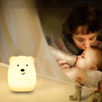 Nočná LED lampička s diaľkovým ovládačom MACKO