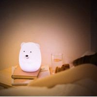 Nočná LED lampička s diaľkovým ovládačom MACKO
