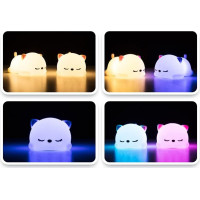 Nočná LED lampička - MAČIČKA