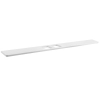 Sapho ABELINE polica rockstone 1000mm, 2x otvor, biela mat AB102-0101