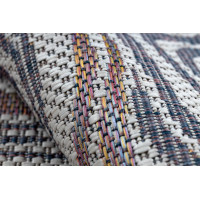 Kusový koberec Sion Sisal Waves 2836 ecru/blue/pink – na von aj na doma
