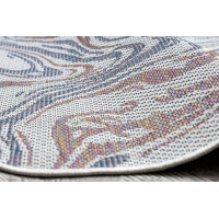 Kusový koberec Sion Sisal Waves 2836 ecru/blue/pink – na von aj na doma