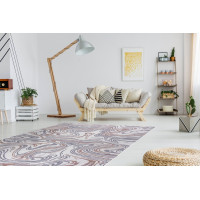 Kusový koberec Sion Sisal Waves 2836 ecru/blue/pink – na von aj na doma