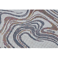 Kusový koberec Sion Sisal Waves 2836 ecru/blue/pink – na von aj na doma