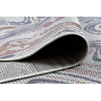 Kusový koberec Sion Sisal Waves 2836 ecru/blue/pink – na von aj na doma