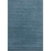 Kusový ručne tkaný koberec Tuscany Textured Wool Border Blue