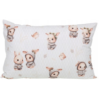 Detské bavlnené obliečky do postieľky 120x90 cm BABYMAM PREMIUM - Zajačikovia
