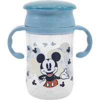 STOR Detský trénovací hrnček 395 ml Mickey Mouse