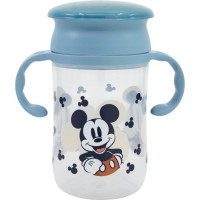 STOR Detský trénovací hrnček 395 ml Mickey Mouse