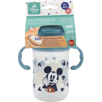 STOR Detský trénovací hrnček 395 ml Mickey Mouse