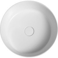 THIN umývadlo na dosku, Rockstone, Ø 38 cm, carina/biela mat WN548-41