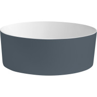 THIN umývadlo na dosku, Rockstone, Ø 38 cm, siena/biela mat WN548-42