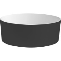 THIN umývadlo na dosku, Rockstone, Ø 38 cm, carina/biela mat WN548-41