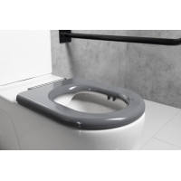 Sapho MEDIC WC sedátko, Slim, Soft Close, duroplast, šedá MC102-113