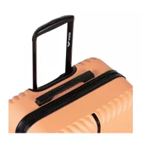 Moderné cestovné kufre SWAN - set KK+XS+S+M+L - broskyňová oranžová