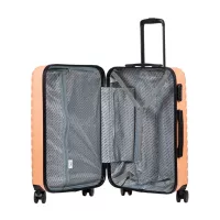 Moderné cestovné kufre SWAN - set KK+XS+S+M+L - broskyňová oranžová