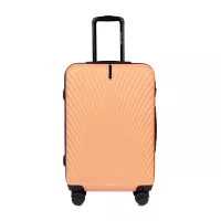 Moderné cestovné kufre SWAN - set KK+XS+S+M+L - broskyňová oranžová