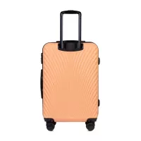 Moderné cestovné kufre SWAN - set KK+XS+S+M+L - broskyňová oranžová