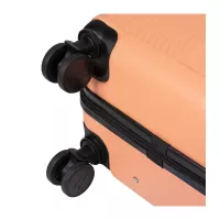 Moderné cestovné kufre SWAN - set KK+XS+S+M+L - broskyňová oranžová