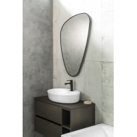 Sapho ELENA zrkadlo s LED podsvietením 20W, 68x96cm, čierna mat 30574CI