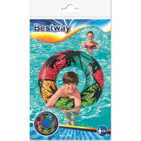 BESTWAY Nafukovací kruh s madlami 91 cm Palmy