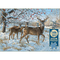 COBBLE HILL Puzzle Jelene v zime 500 dielikov