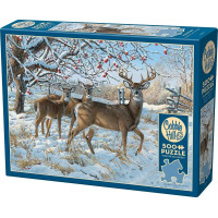 COBBLE HILL Puzzle Jelene v zime 500 dielikov