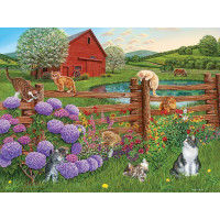 COBBLE HILL Puzzle Mačky na farme XL 275 dielikov