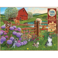 COBBLE HILL Puzzle Mačky na farme XL 275 dielikov
