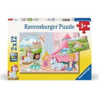 RAVENSBURGER Puzzle Kráľovskí kamaráti 2x12 dielikov